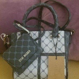Steve Madden BKIA Mini Tote Crossbody - Navy Blue